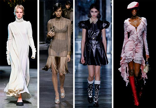 שמלות אופנתיות סתיו-חורף 2021-2022: סקירת סטייליסטית