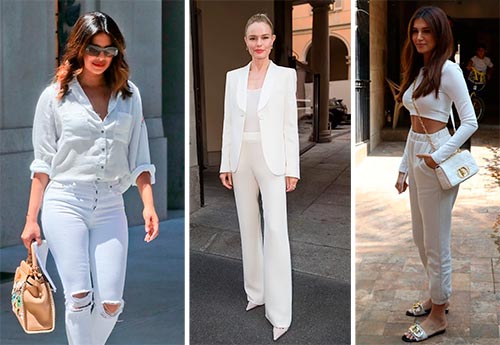 Coisas brancas no guarda-roupa: exemplos e combinações elegantes